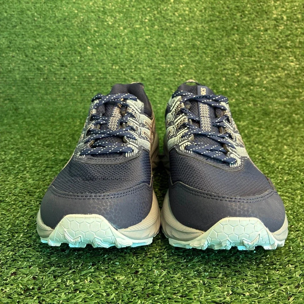 ASICS Gel-Venture 9 Trail Running AmpliFoam Ortholite Shoes Navy Blue Womens 8